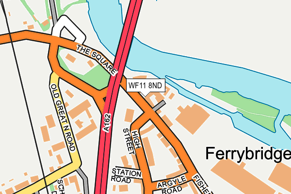 WF11 8ND map - OS OpenMap – Local (Ordnance Survey)