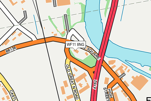 WF11 8NG map - OS OpenMap – Local (Ordnance Survey)