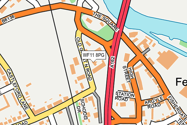 WF11 8PG map - OS OpenMap – Local (Ordnance Survey)