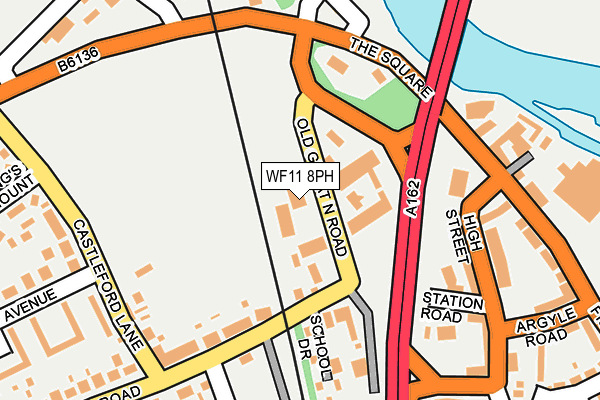 WF11 8PH map - OS OpenMap – Local (Ordnance Survey)