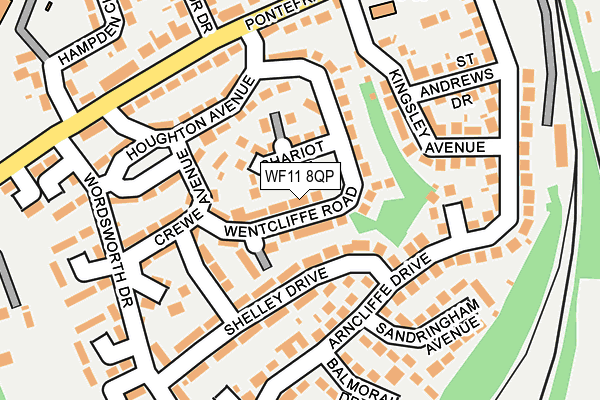 WF11 8QP map - OS OpenMap – Local (Ordnance Survey)