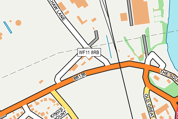 WF11 8RB map - OS OpenMap – Local (Ordnance Survey)