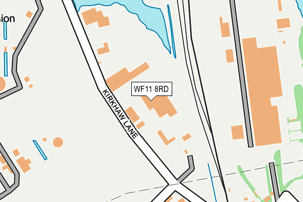 WF11 8RD map - OS OpenMap – Local (Ordnance Survey)