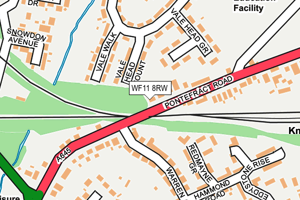 WF11 8RW map - OS OpenMap – Local (Ordnance Survey)