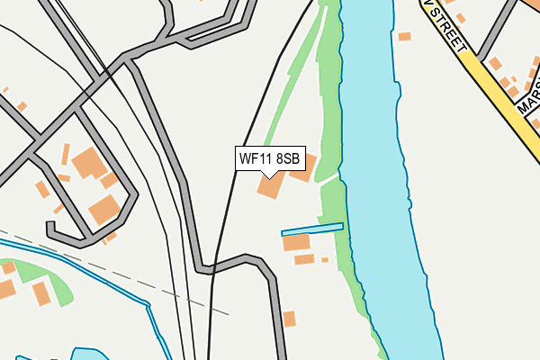 WF11 8SB map - OS OpenMap – Local (Ordnance Survey)