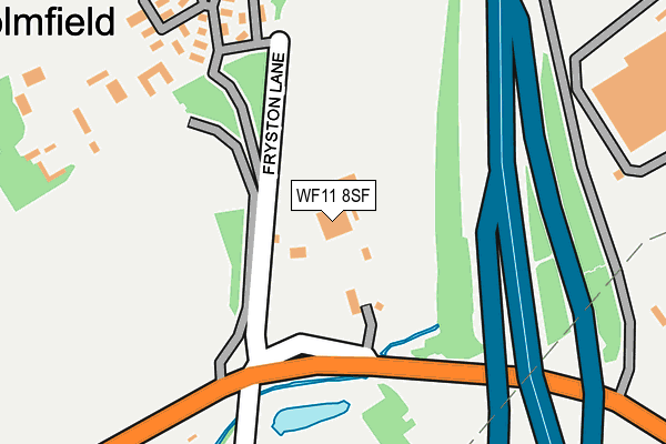 WF11 8SF map - OS OpenMap – Local (Ordnance Survey)