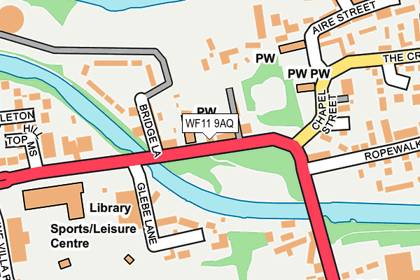 WF11 9AQ map - OS OpenMap – Local (Ordnance Survey)