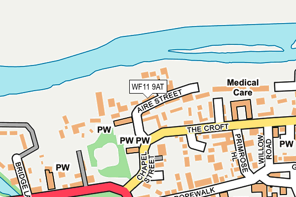 WF11 9AT map - OS OpenMap – Local (Ordnance Survey)