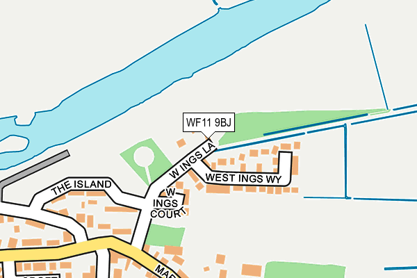 WF11 9BJ map - OS OpenMap – Local (Ordnance Survey)