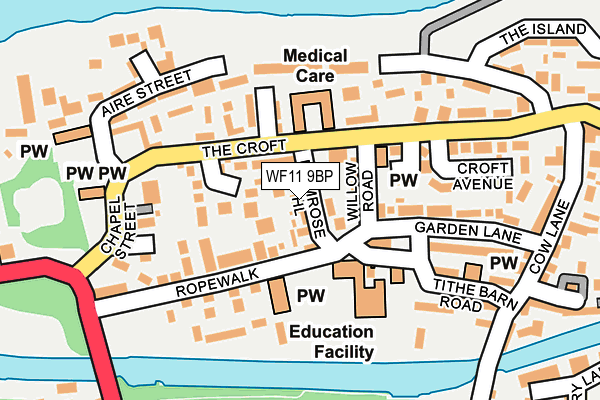 WF11 9BP map - OS OpenMap – Local (Ordnance Survey)