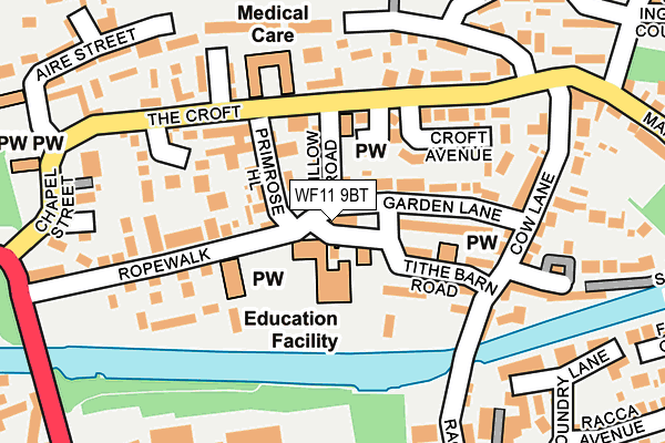 WF11 9BT map - OS OpenMap – Local (Ordnance Survey)