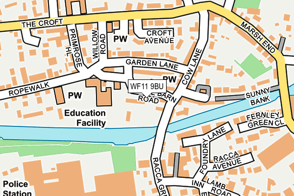 WF11 9BU map - OS OpenMap – Local (Ordnance Survey)