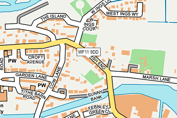 WF11 9DD map - OS OpenMap – Local (Ordnance Survey)