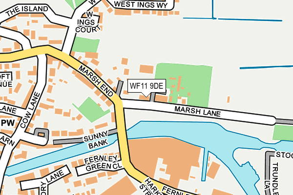 WF11 9DE map - OS OpenMap – Local (Ordnance Survey)