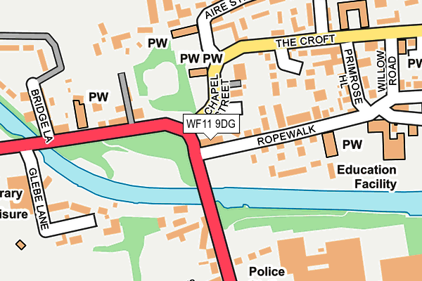 WF11 9DG map - OS OpenMap – Local (Ordnance Survey)