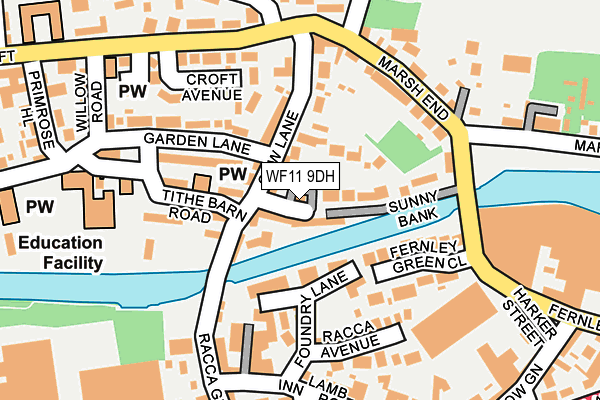 WF11 9DH map - OS OpenMap – Local (Ordnance Survey)