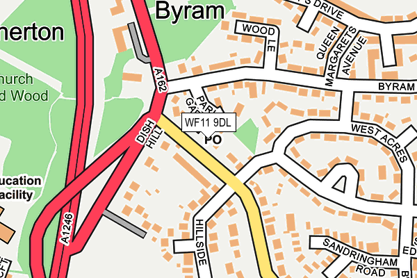 WF11 9DL map - OS OpenMap – Local (Ordnance Survey)