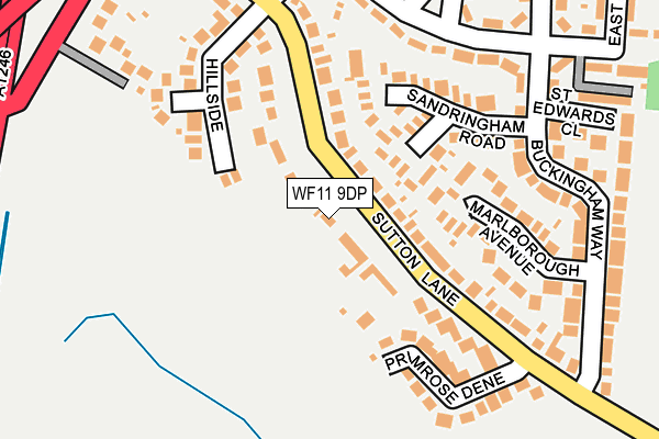 WF11 9DP map - OS OpenMap – Local (Ordnance Survey)