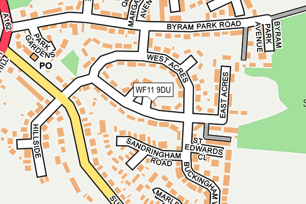 WF11 9DU map - OS OpenMap – Local (Ordnance Survey)