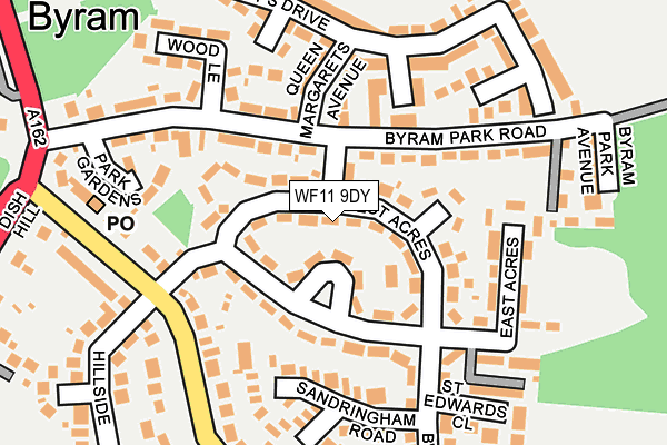 WF11 9DY map - OS OpenMap – Local (Ordnance Survey)
