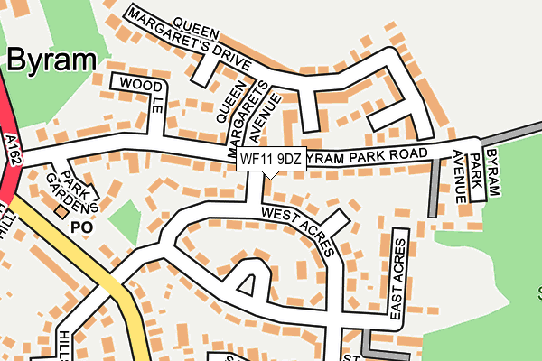 WF11 9DZ map - OS OpenMap – Local (Ordnance Survey)