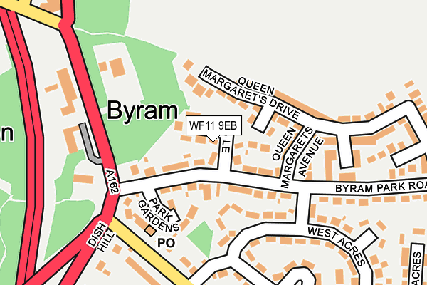 WF11 9EB map - OS OpenMap – Local (Ordnance Survey)