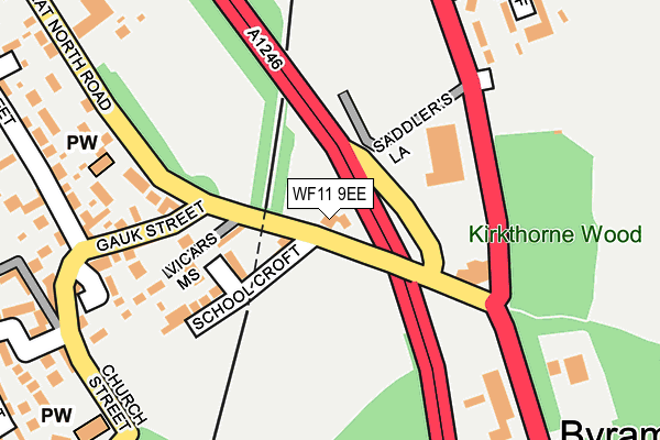 WF11 9EE map - OS OpenMap – Local (Ordnance Survey)