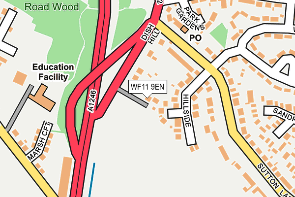 WF11 9EN map - OS OpenMap – Local (Ordnance Survey)
