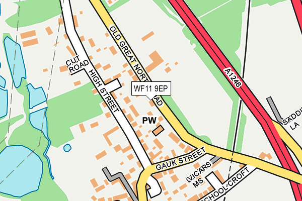 WF11 9EP map - OS OpenMap – Local (Ordnance Survey)
