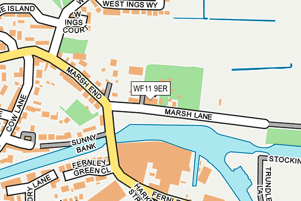 WF11 9ER map - OS OpenMap – Local (Ordnance Survey)