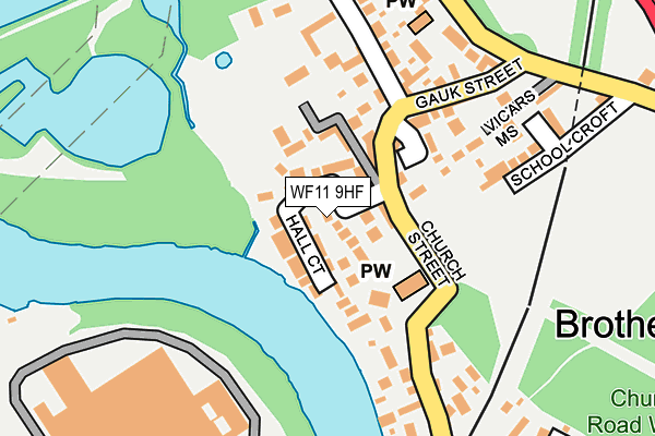 WF11 9HF map - OS OpenMap – Local (Ordnance Survey)