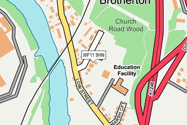 WF11 9HN map - OS OpenMap – Local (Ordnance Survey)