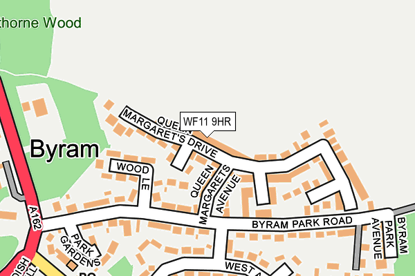 WF11 9HR map - OS OpenMap – Local (Ordnance Survey)