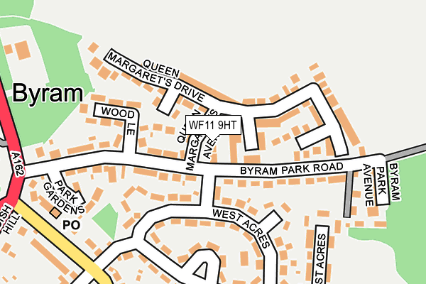 WF11 9HT map - OS OpenMap – Local (Ordnance Survey)