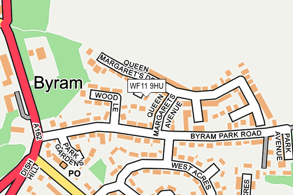 WF11 9HU map - OS OpenMap – Local (Ordnance Survey)
