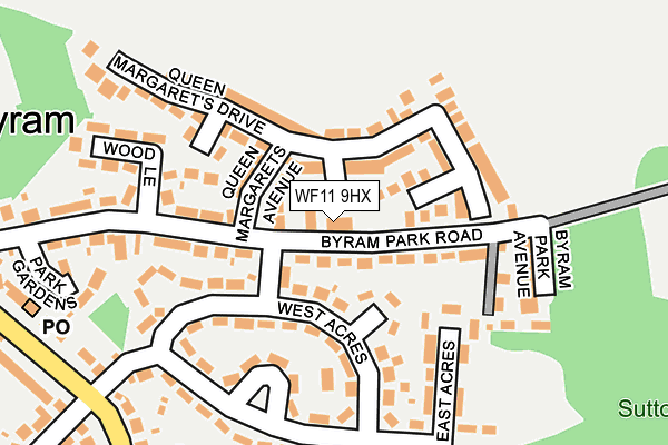WF11 9HX map - OS OpenMap – Local (Ordnance Survey)
