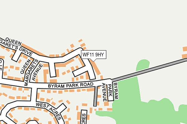 WF11 9HY map - OS OpenMap – Local (Ordnance Survey)