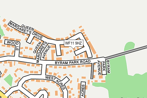 WF11 9HZ map - OS OpenMap – Local (Ordnance Survey)