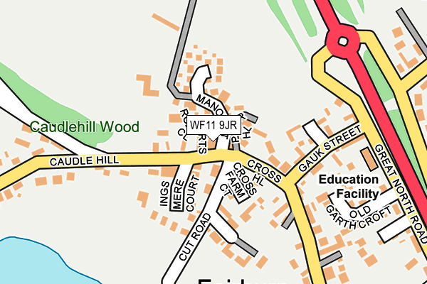 WF11 9JR map - OS OpenMap – Local (Ordnance Survey)