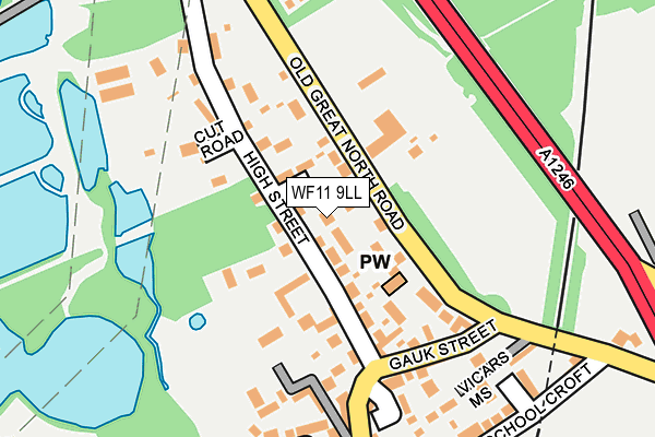 WF11 9LL map - OS OpenMap – Local (Ordnance Survey)