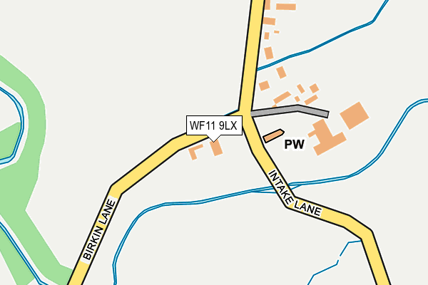 WF11 9LX map - OS OpenMap – Local (Ordnance Survey)