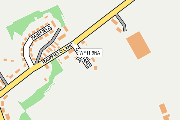 WF11 9NA map - OS OpenMap – Local (Ordnance Survey)