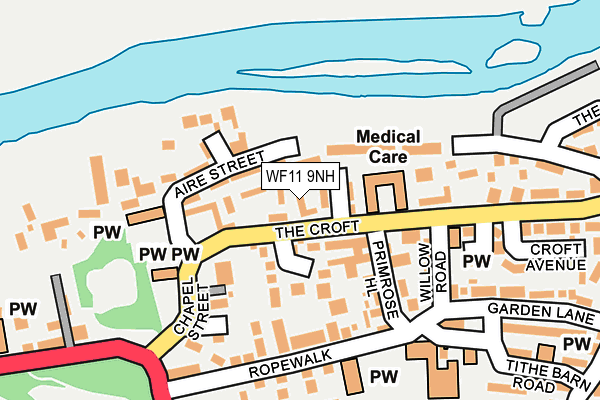 WF11 9NH map - OS OpenMap – Local (Ordnance Survey)