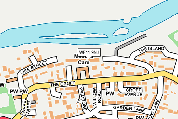 WF11 9NJ map - OS OpenMap – Local (Ordnance Survey)