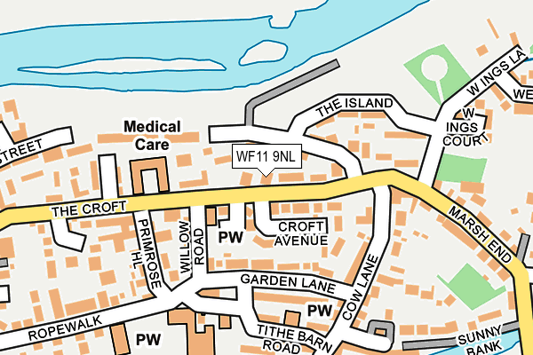 WF11 9NL map - OS OpenMap – Local (Ordnance Survey)