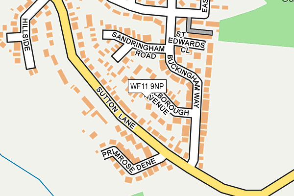 WF11 9NP map - OS OpenMap – Local (Ordnance Survey)