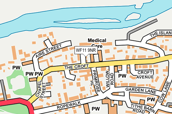 WF11 9NR map - OS OpenMap – Local (Ordnance Survey)