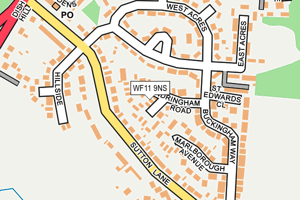 WF11 9NS map - OS OpenMap – Local (Ordnance Survey)