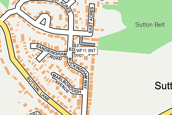 WF11 9NT map - OS OpenMap – Local (Ordnance Survey)