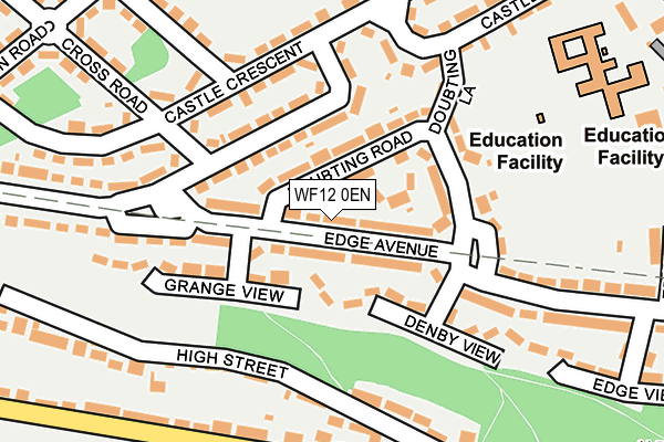 WF12 0EN map - OS OpenMap – Local (Ordnance Survey)